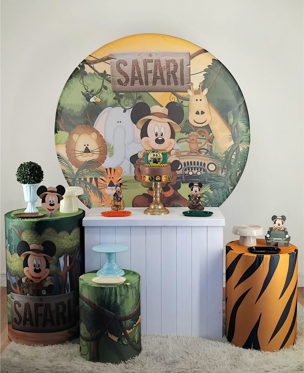 Safari Do Mickey Kit M - Leilan Festas 