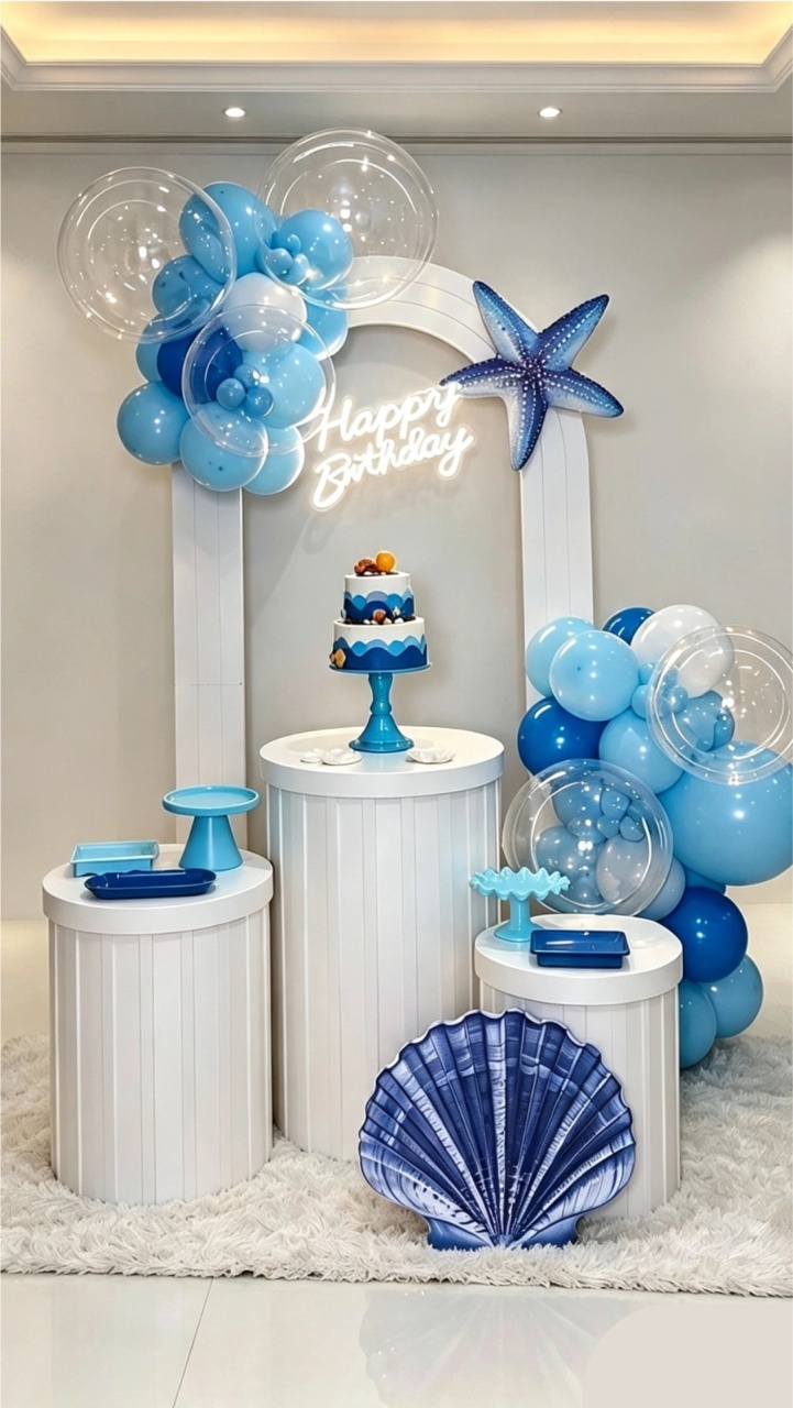 Decoração Fundo Do Mar, Com Painel Portal - Leilan Festas 