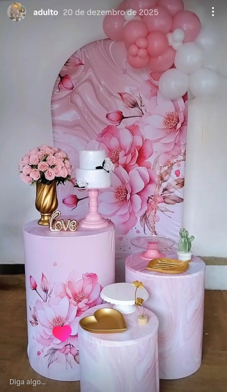 Kit Adulto Flor Rosa - Leilan Festas 