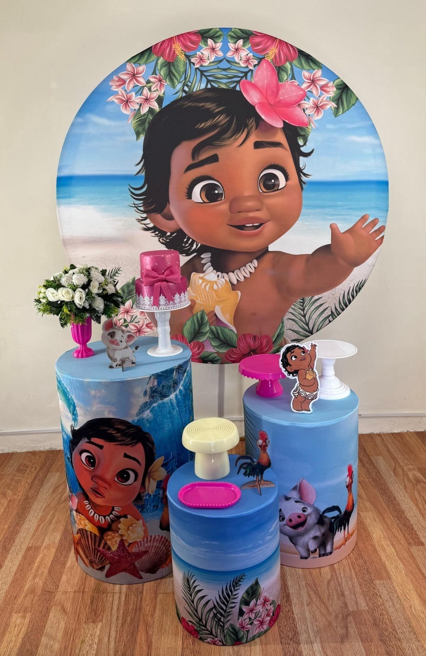 Moana Baby Kit P - Leilan Festas 