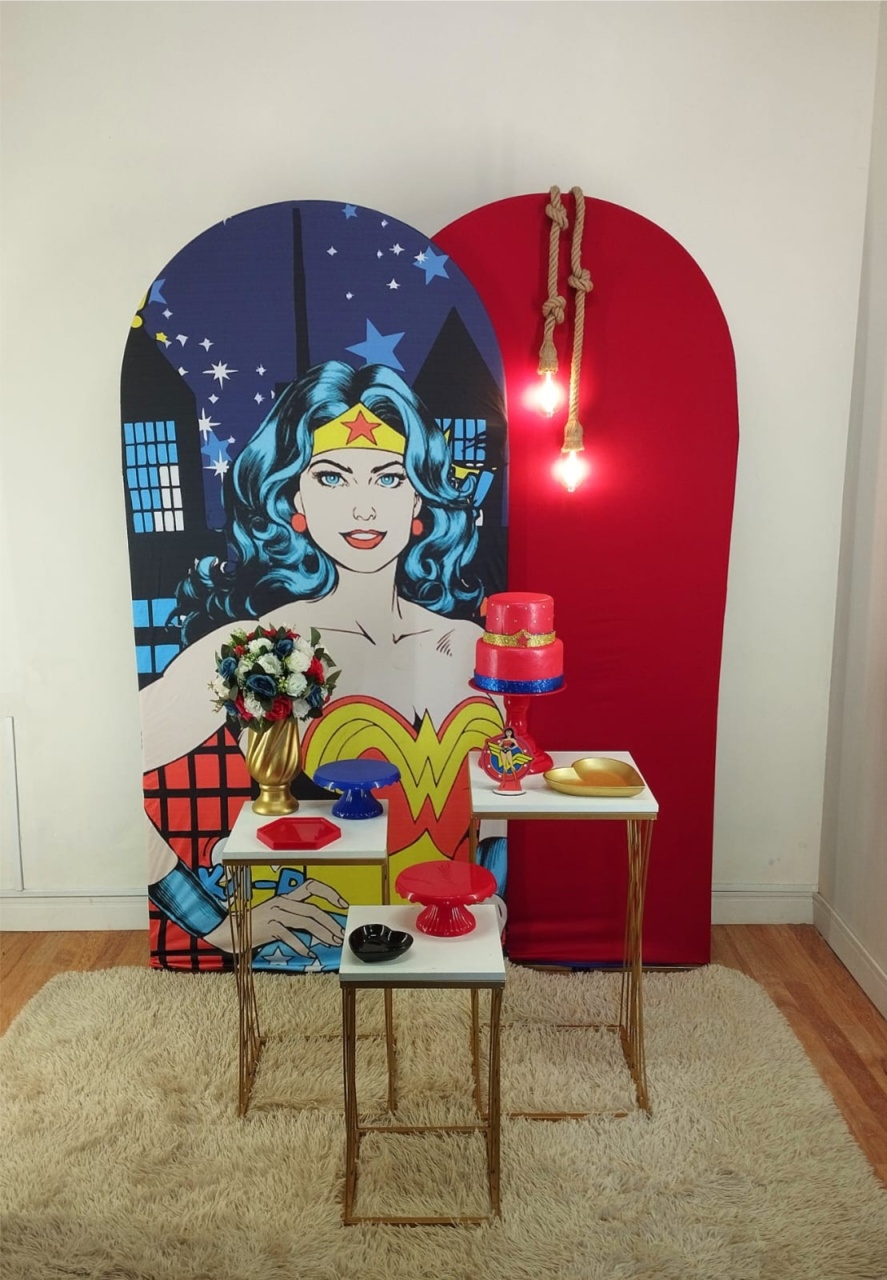 Kit M Mulher Maravilha Adulto - Leilan Festas 