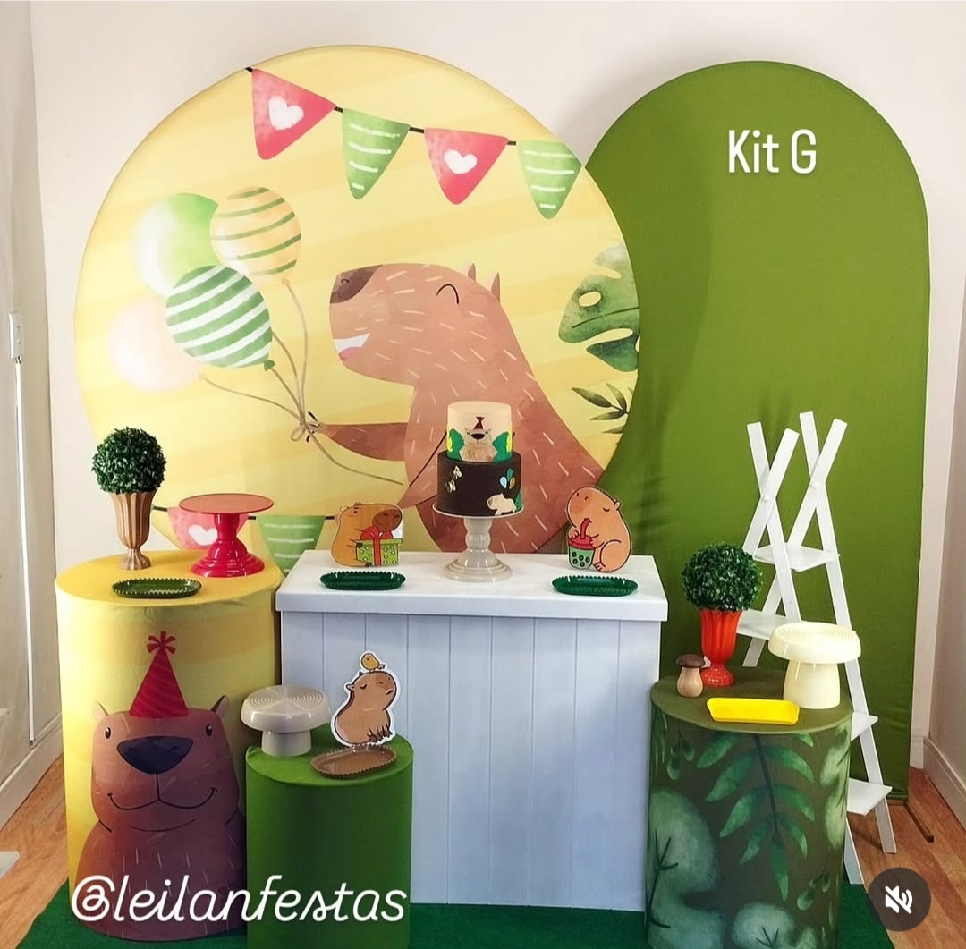 Capivara Para Menino Kit G - Leilan Festas 