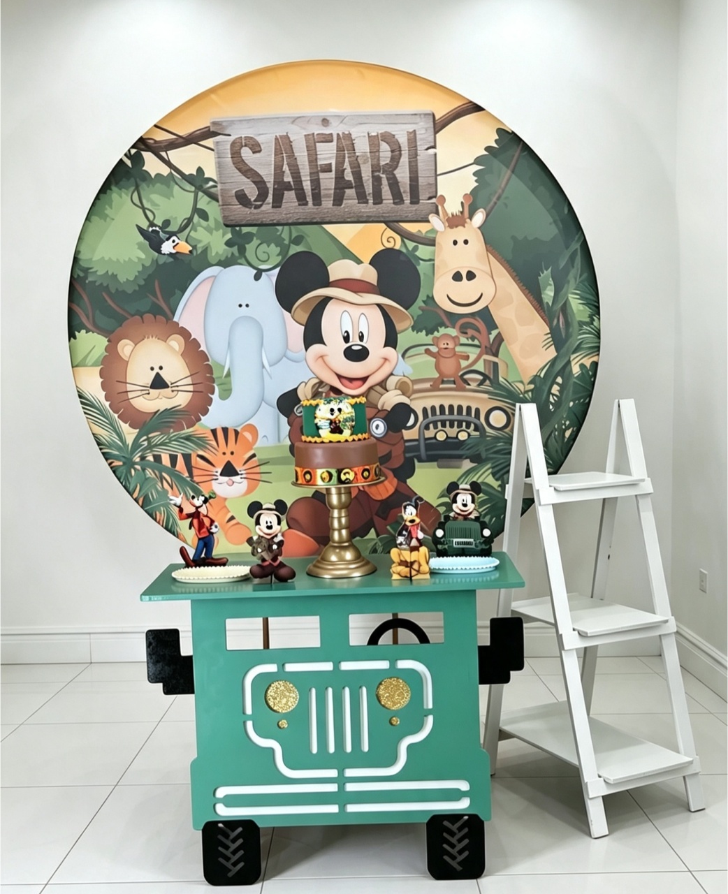 Composição Safari Do Mickey P - Leilan Festas 
