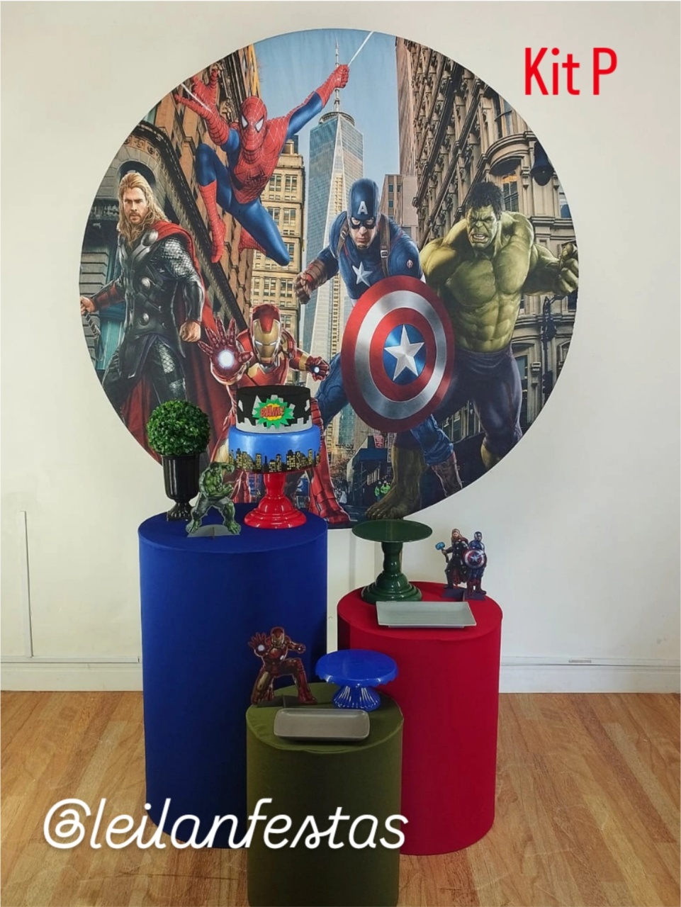 Heróis da Marvel Kit P - Leilan Festas 