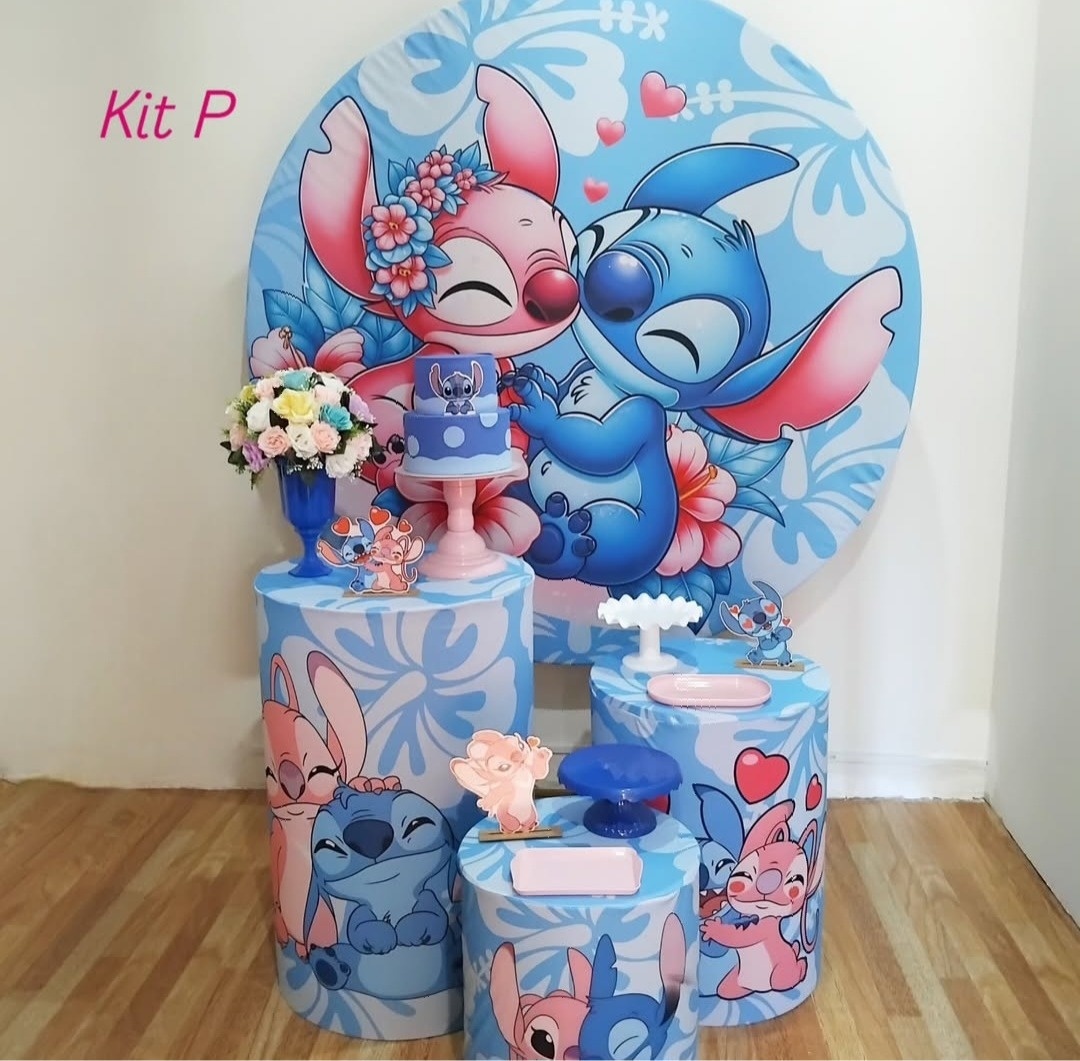 Stitch E Angel Kit P  - Leilan Festas 