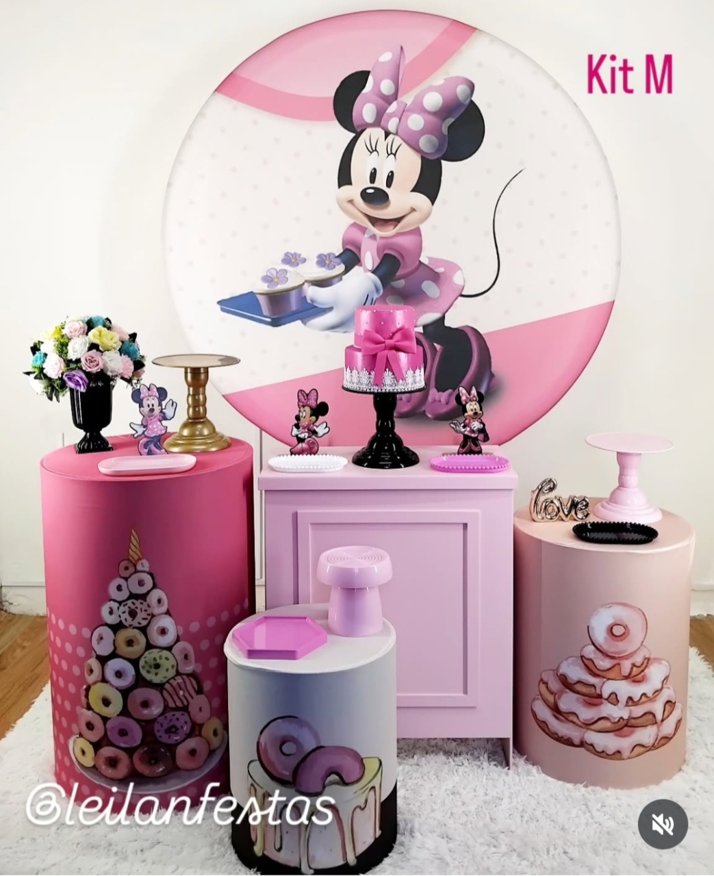 Minnie Cozinheira Kit M - Leilan Festas 