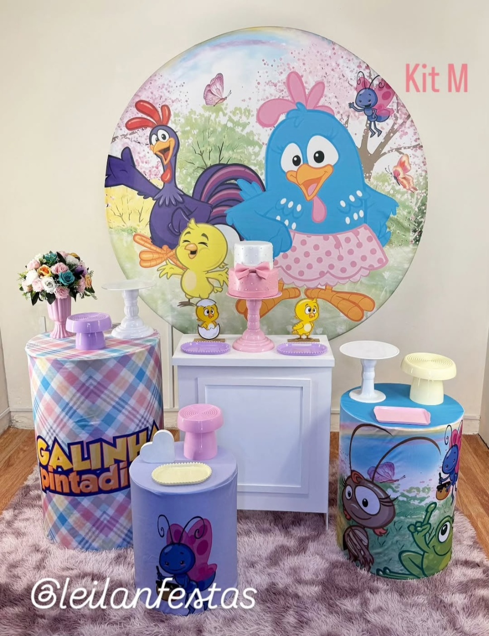Galinha Pintadinha Kit M - Leilan Festas 