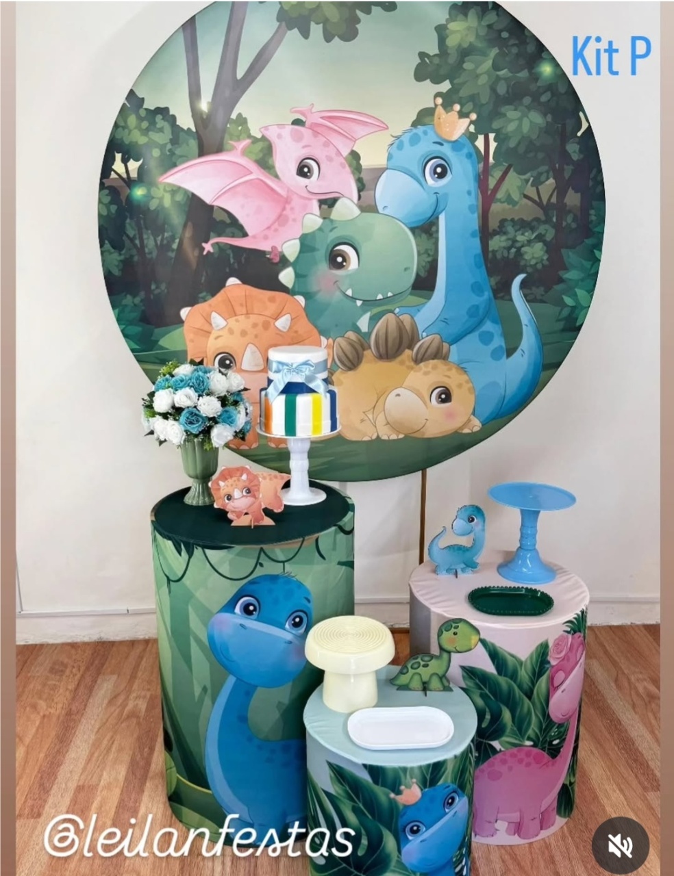 Dino Baby Kit P - Leilan Festas 
