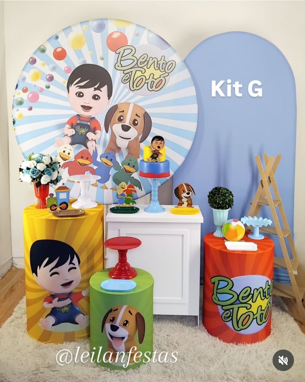 Bento E Totó Kit G  - Leilan Festas 