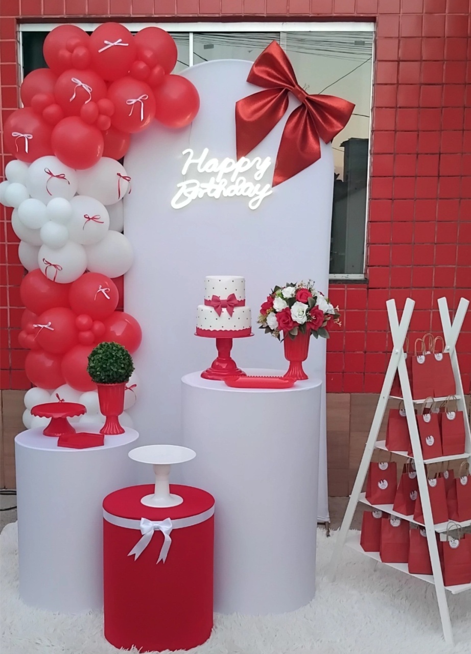 Kit Laço Vermelho  - Leilan Festas 