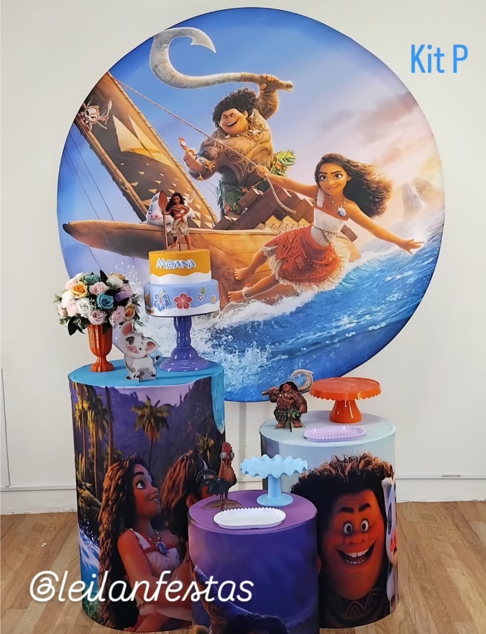 Moana E Maui Kit P - Leilan Festas 