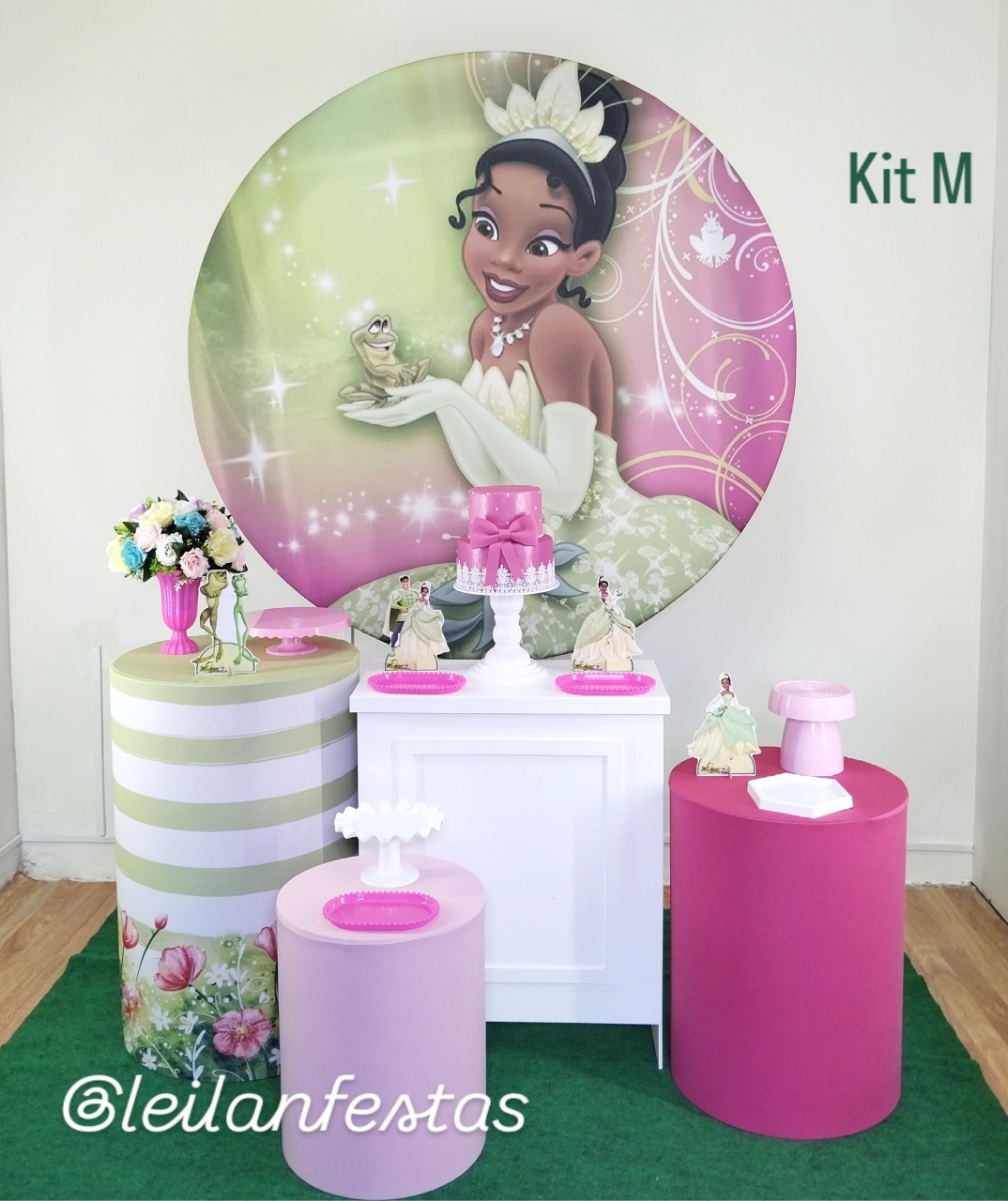 Princesa Tiana Kit M - Leilan Festas 