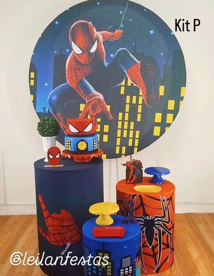 Homem Aranha Kit P - Leilan Festas 