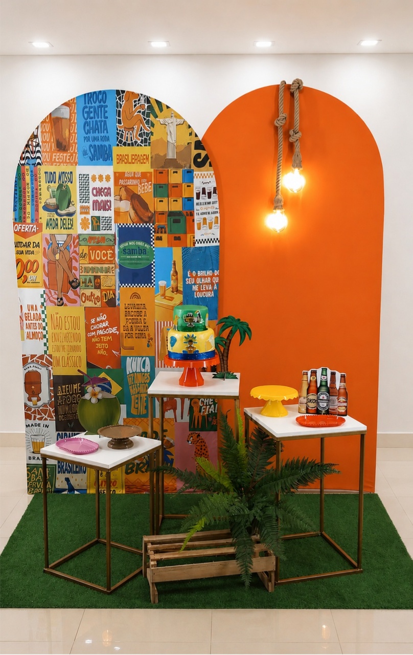 Kit Adulto Brasilidades Com Lâmpadas - Leilan Festas 