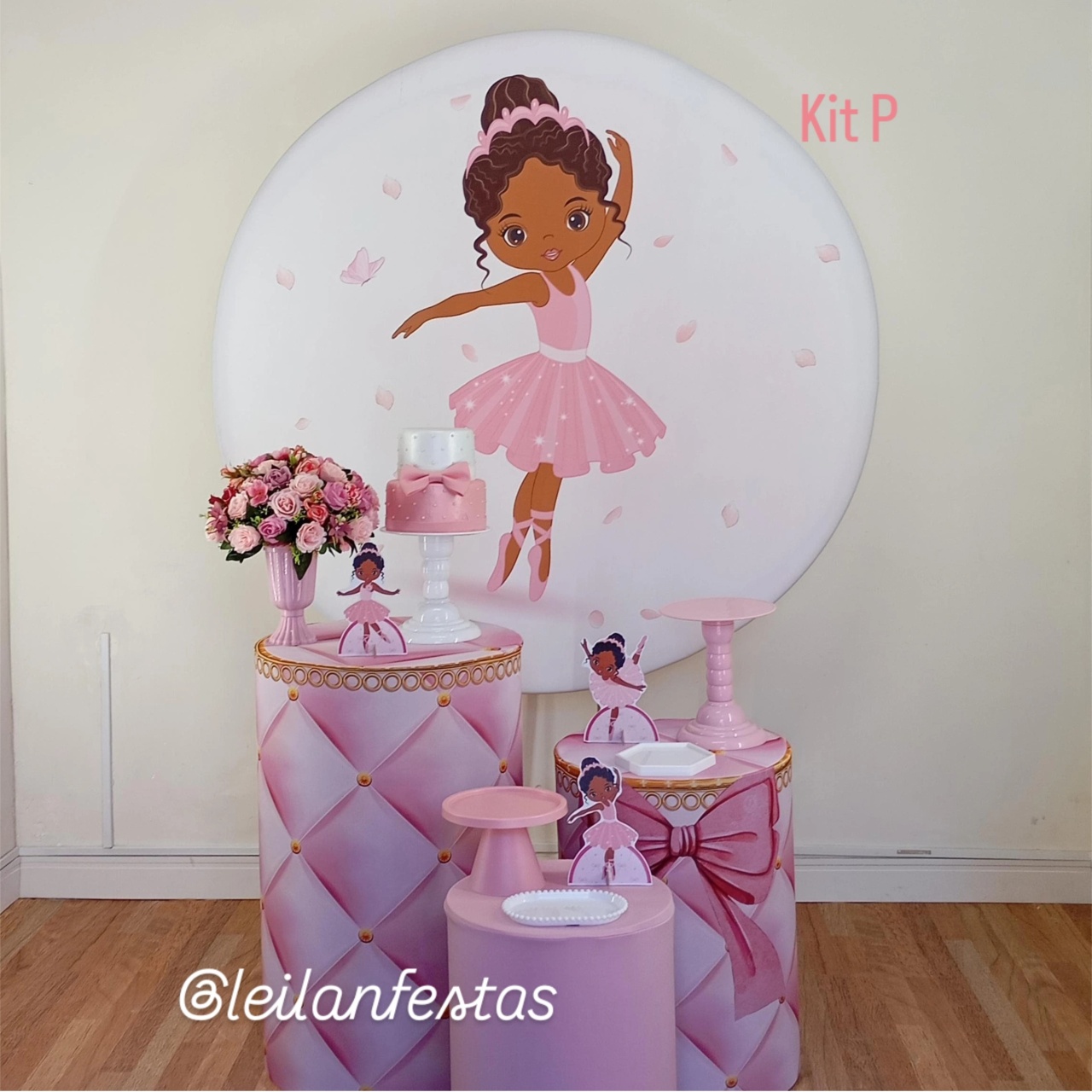 Bailarina Negra Kit P  - Leilan Festas 