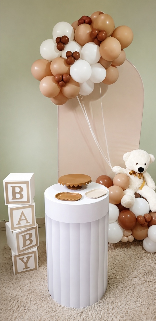 Chá de Bebê Ou Revelação Minimalista - Leilan Festas 