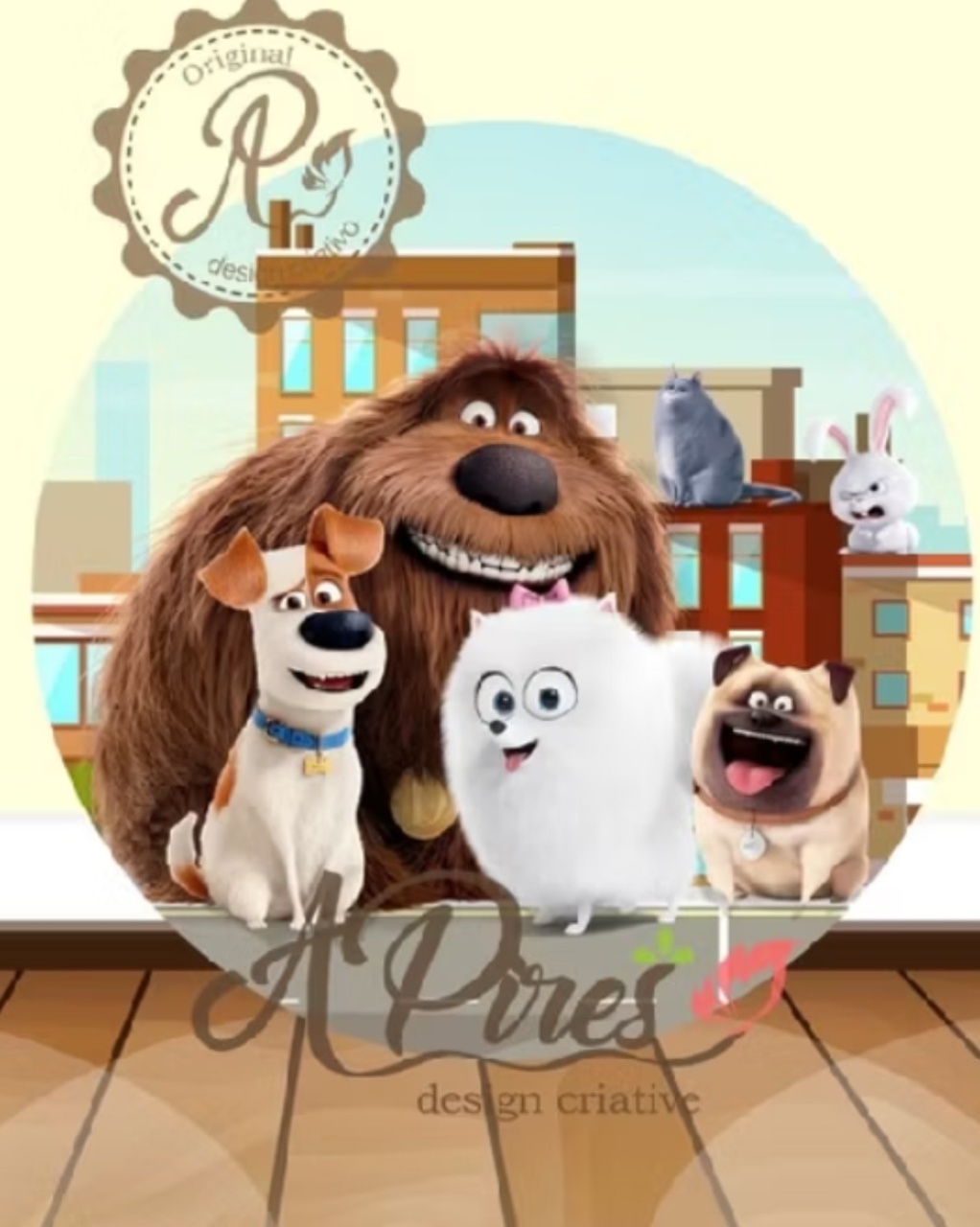 A Vida Secreta dos Pets Kit P  - Leilan Festas 
