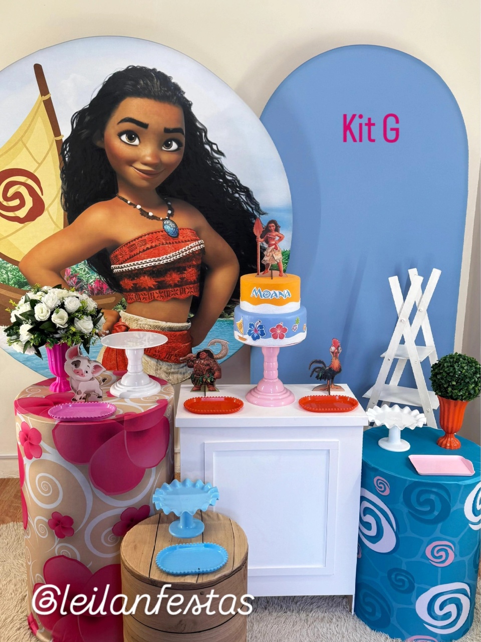 Moana Jovem Kit G - Leilan Festas 