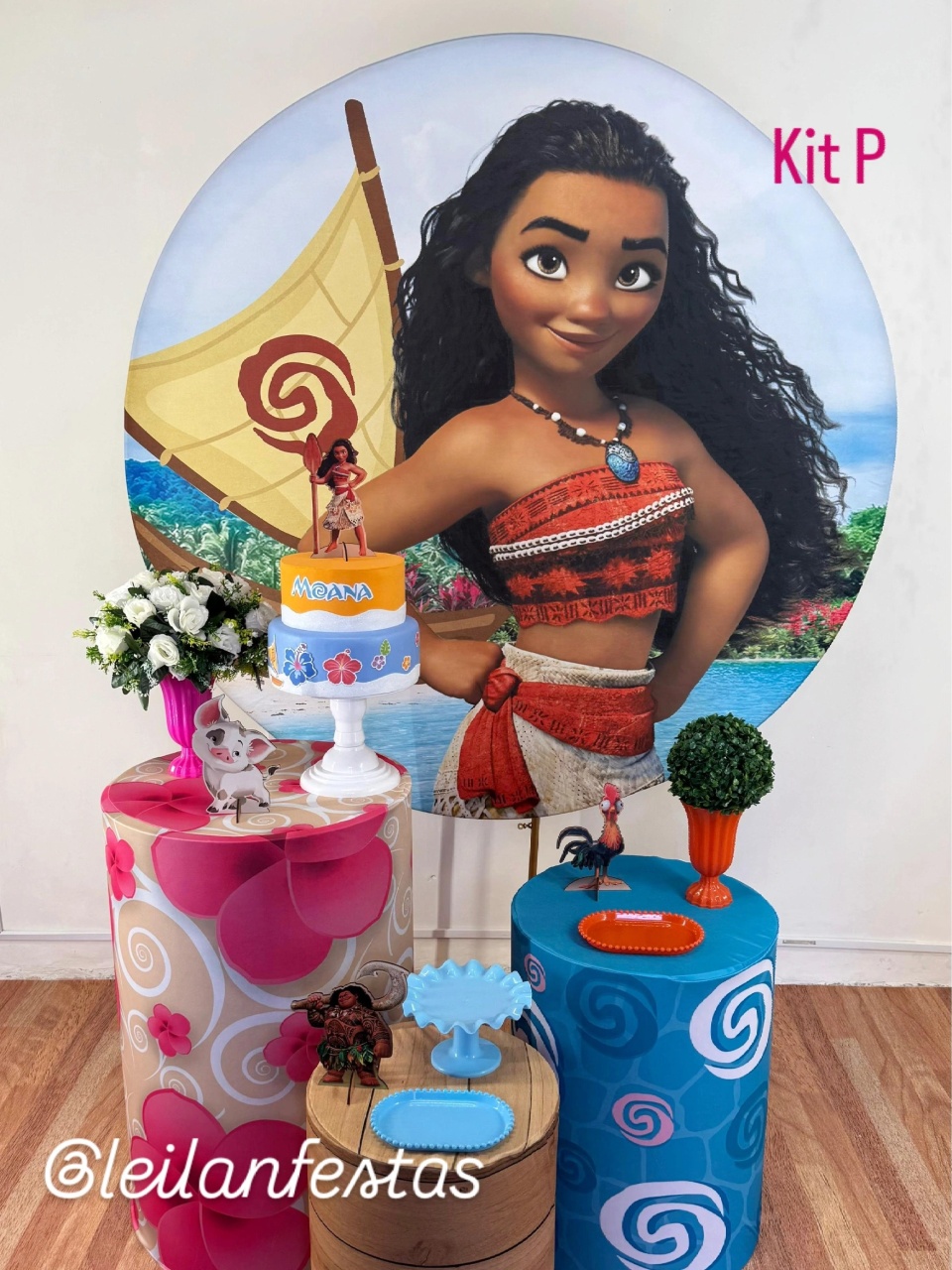 Moana Jovem Kit P - Leilan Festas 