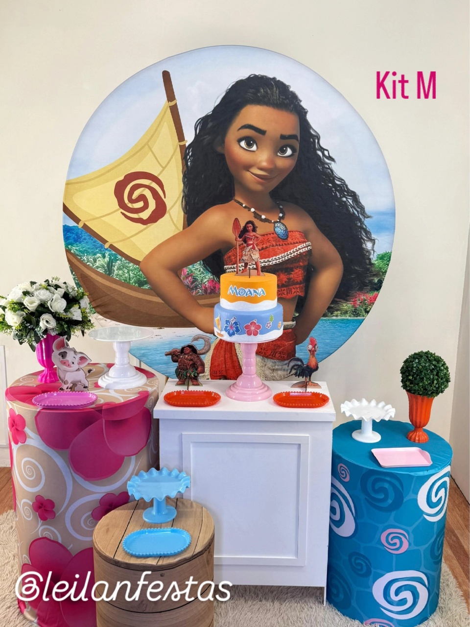 Moana Jovem Kit M - Leilan Festas 