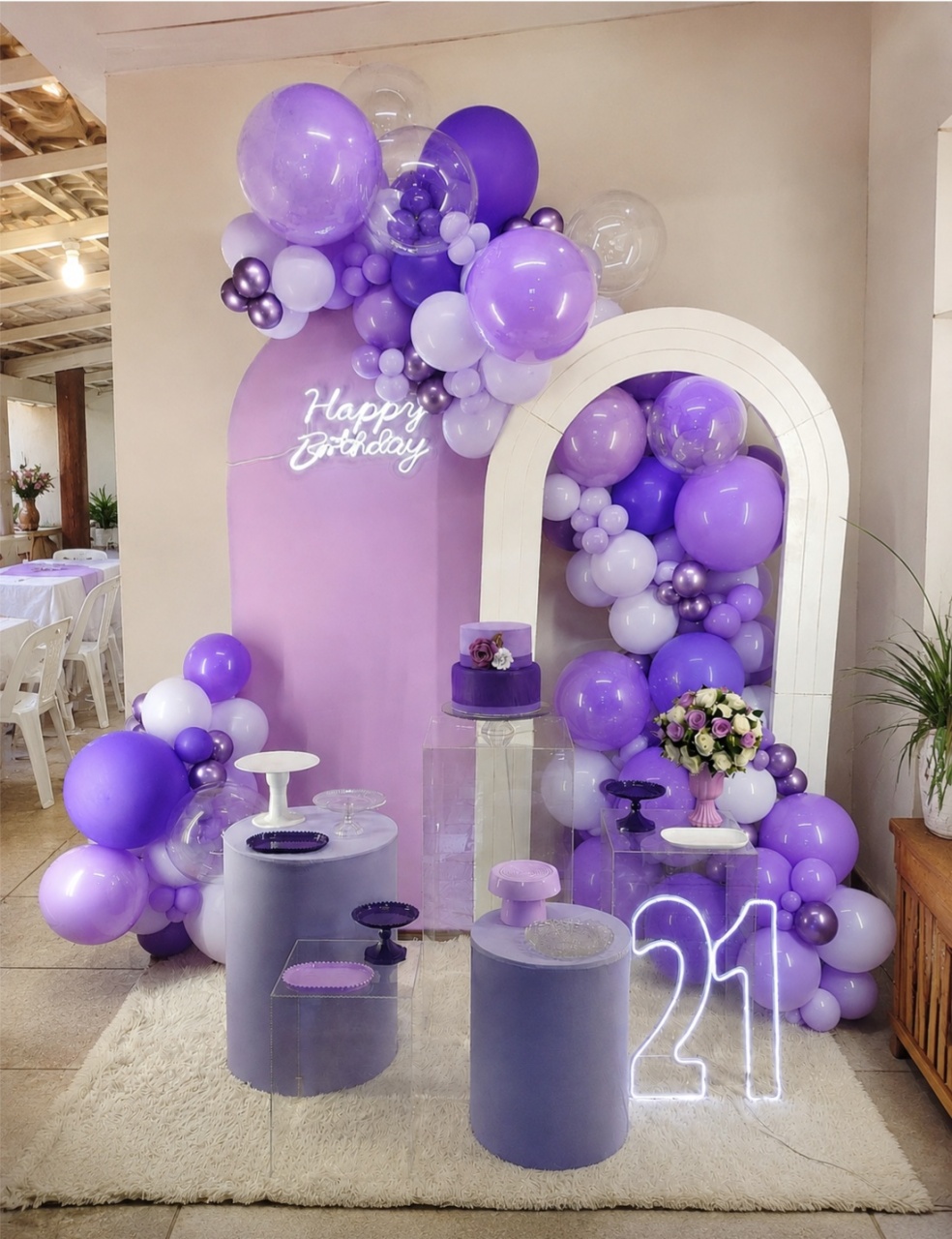 Kit Adulto Tons de Roxo de Luxo! - Leilan Festas 