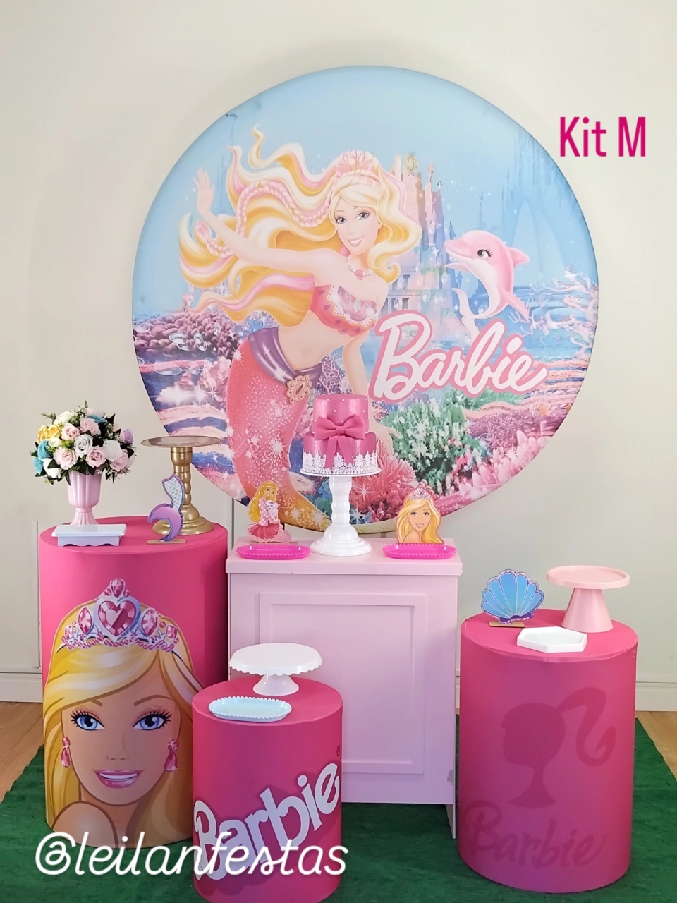 Barbie Sereia Kit M - Leilan Festas 