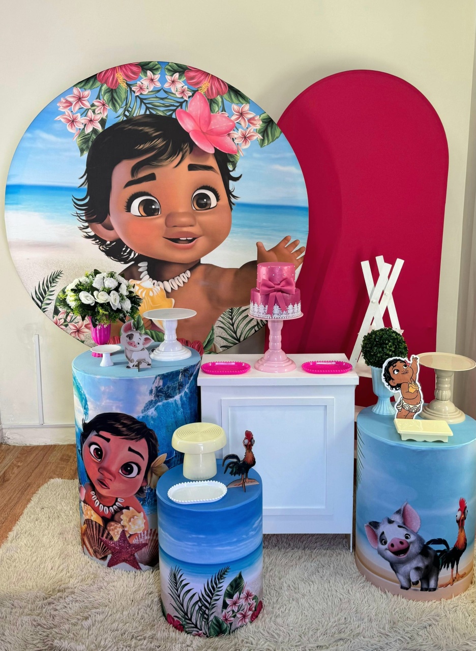 Moana Baby Kit G - Leilan Festas 