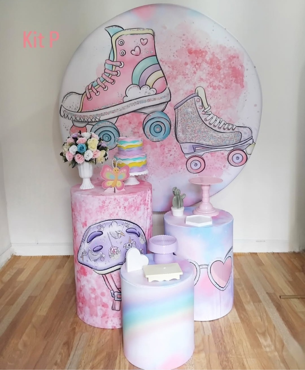 Patins Kit P P/ Menina  - Leilan Festas 
