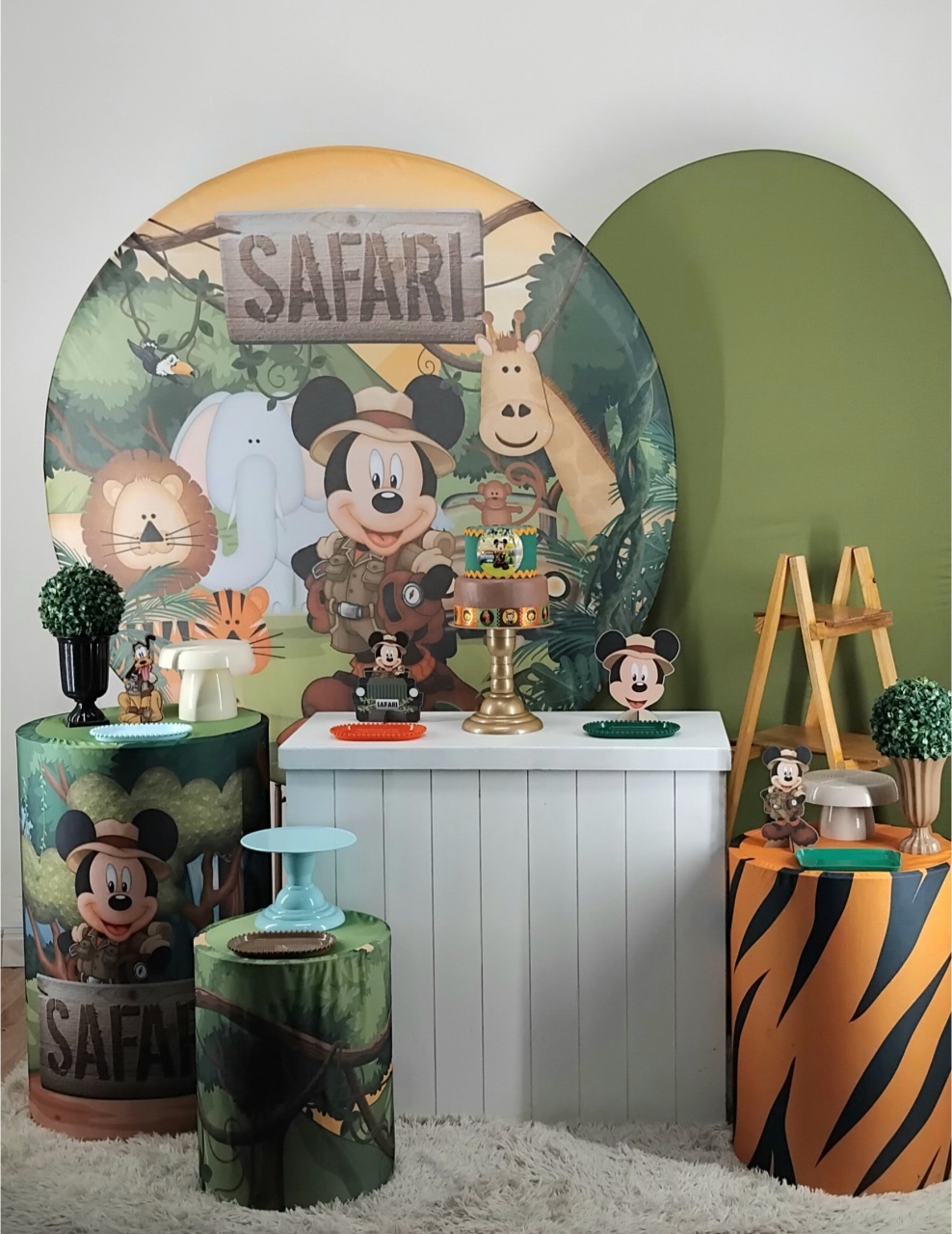 Safari Do Mickey Kit G - Leilan Festas 