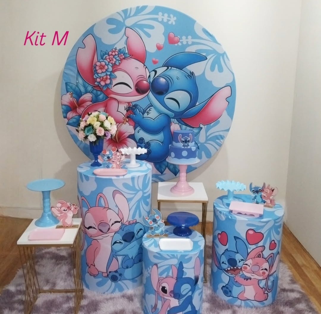 Stitch E Angel Kit M - Leilan Festas 