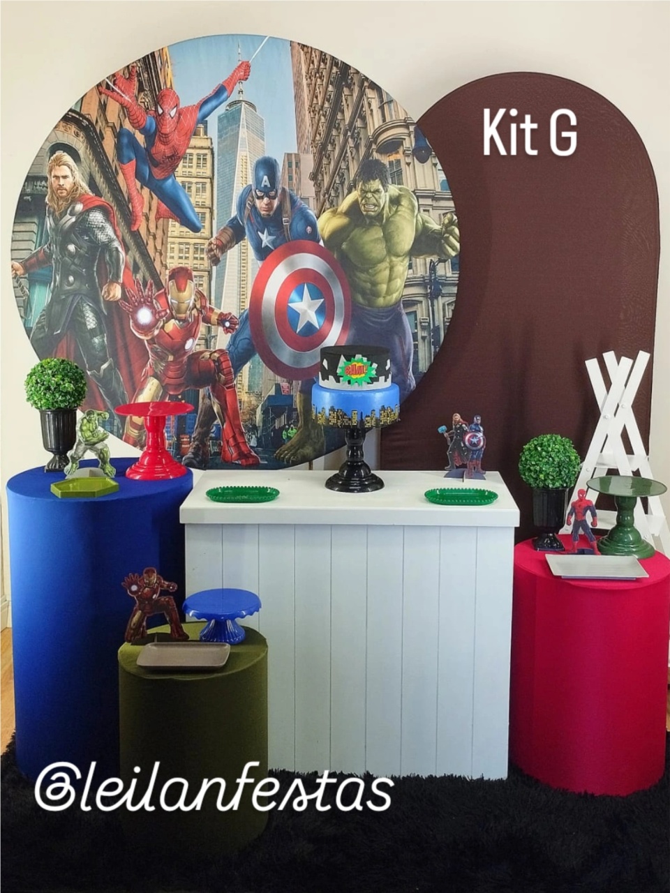 Heróis da Marvel Kit G - Leilan Festas 