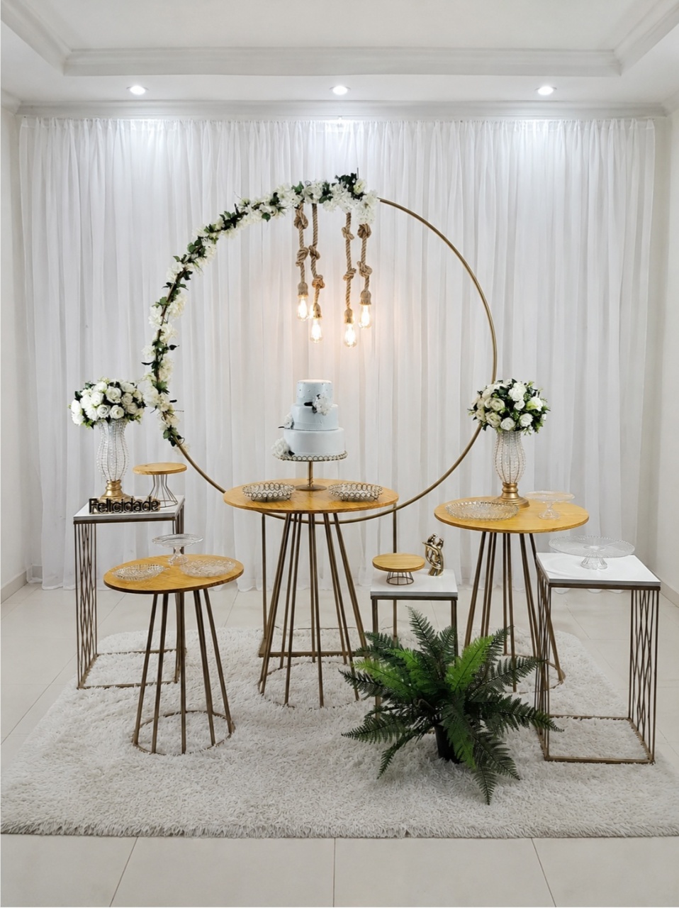 Kit Adulto Casamento 6 Mesas - Leilan Festas 