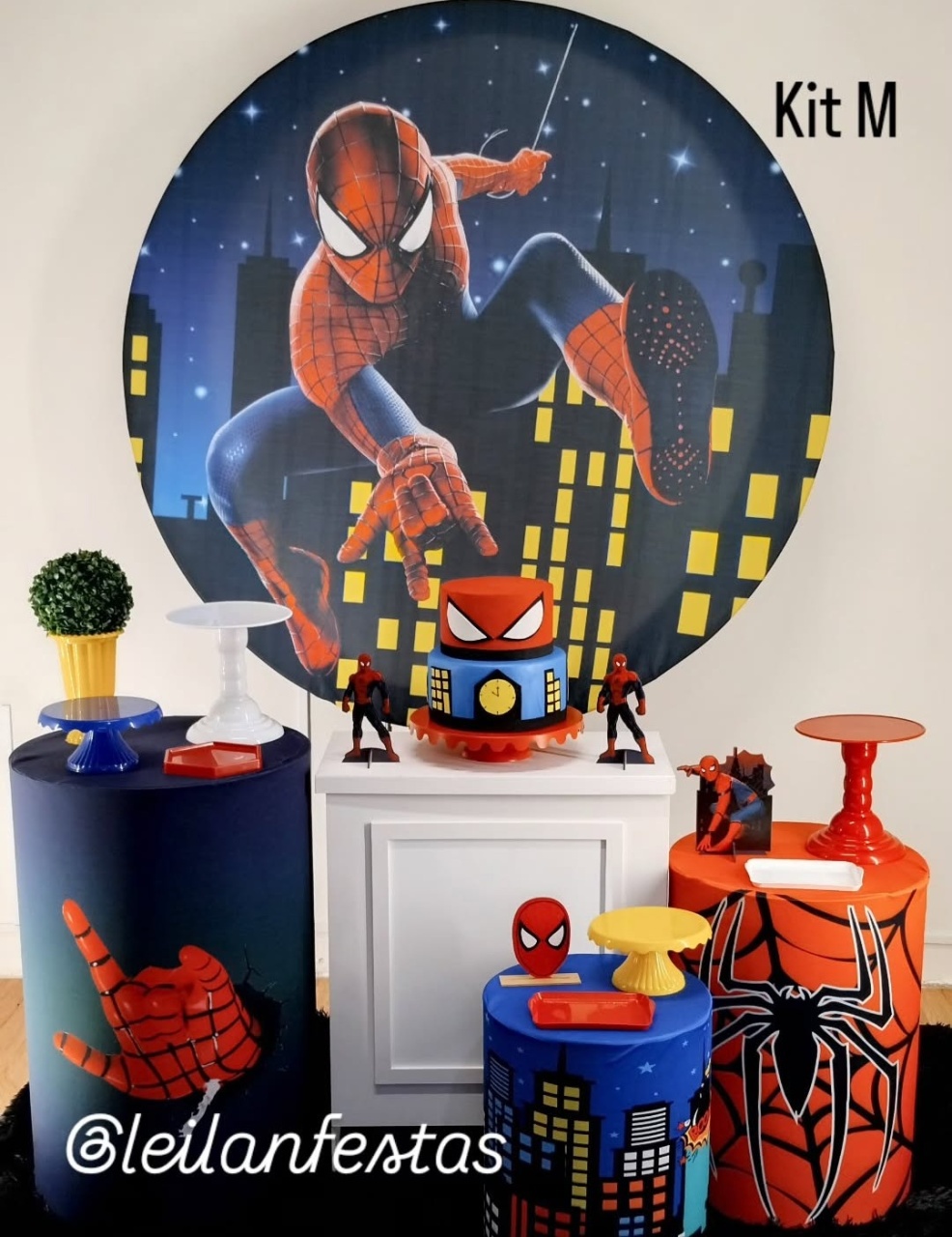 Homem Aranha Kit M - Leilan Festas 