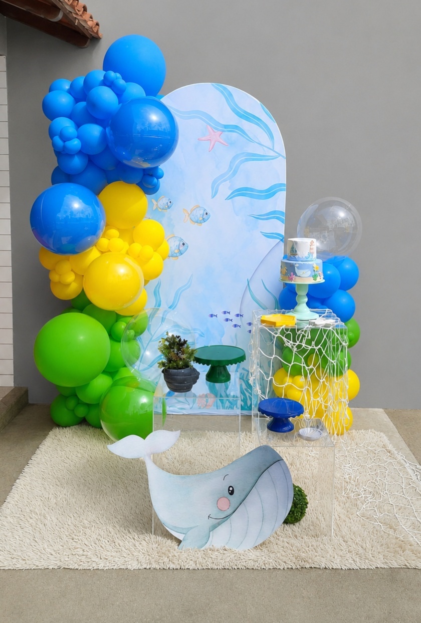 Fundo Do Mar Infantil - Leilan Festas 