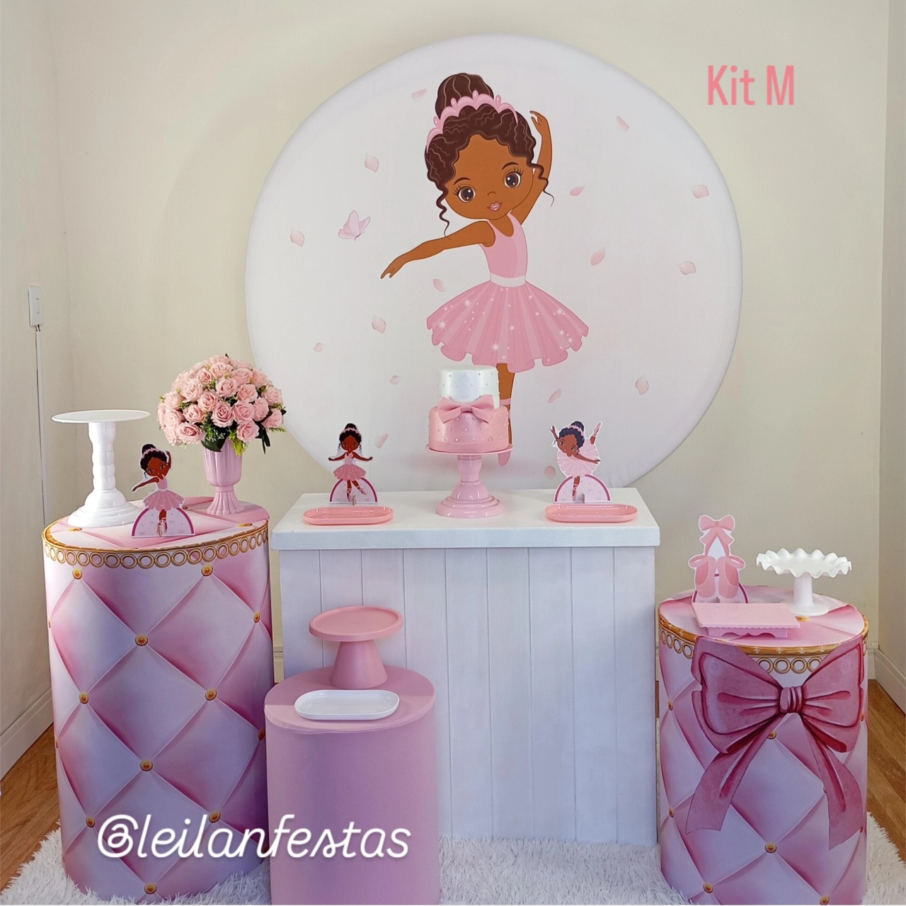 Bailarina Negra Kit M  - Leilan Festas 
