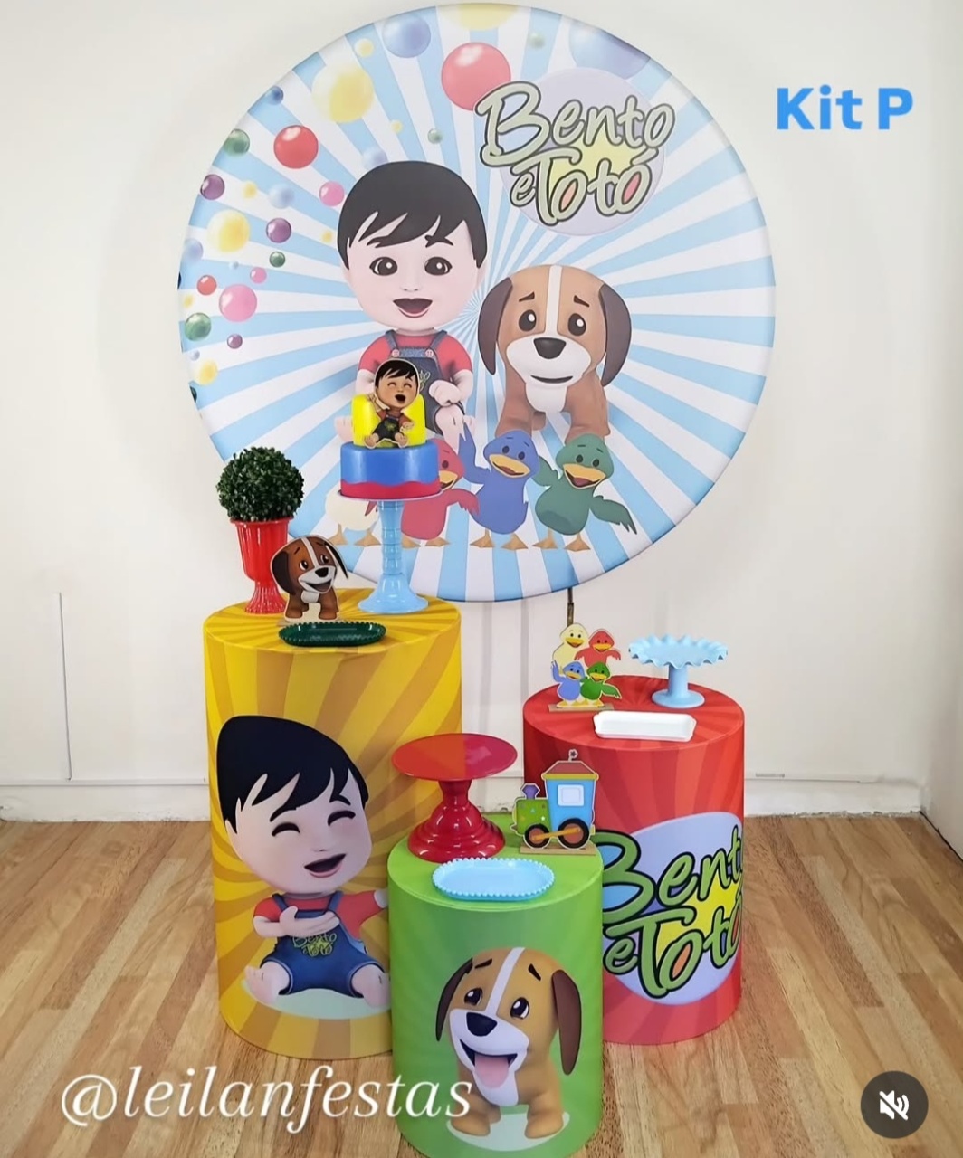 Bento E Toto Kit P  - Leilan Festas 