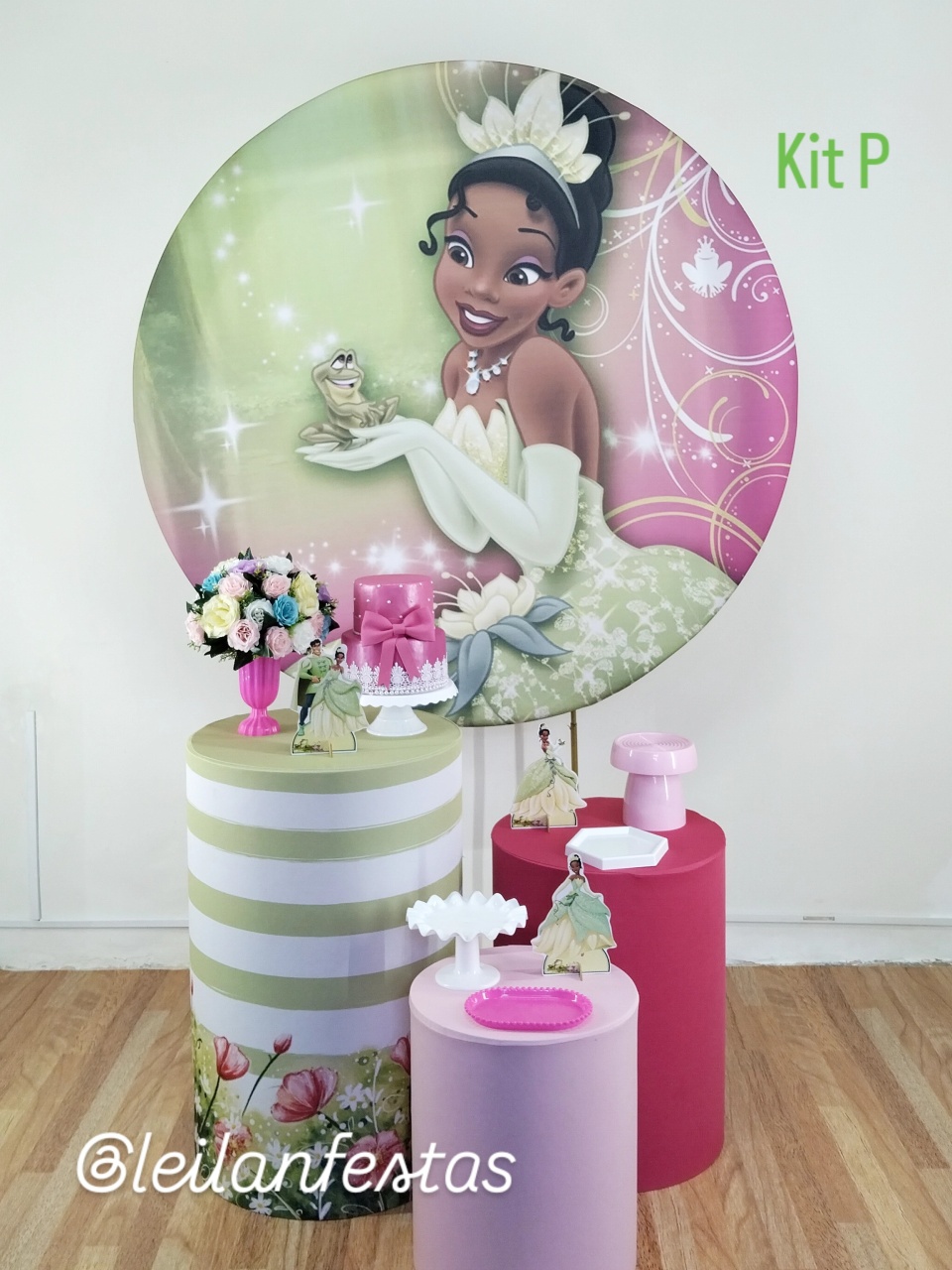 Princesa Tiana Kit P - Leilan Festas 