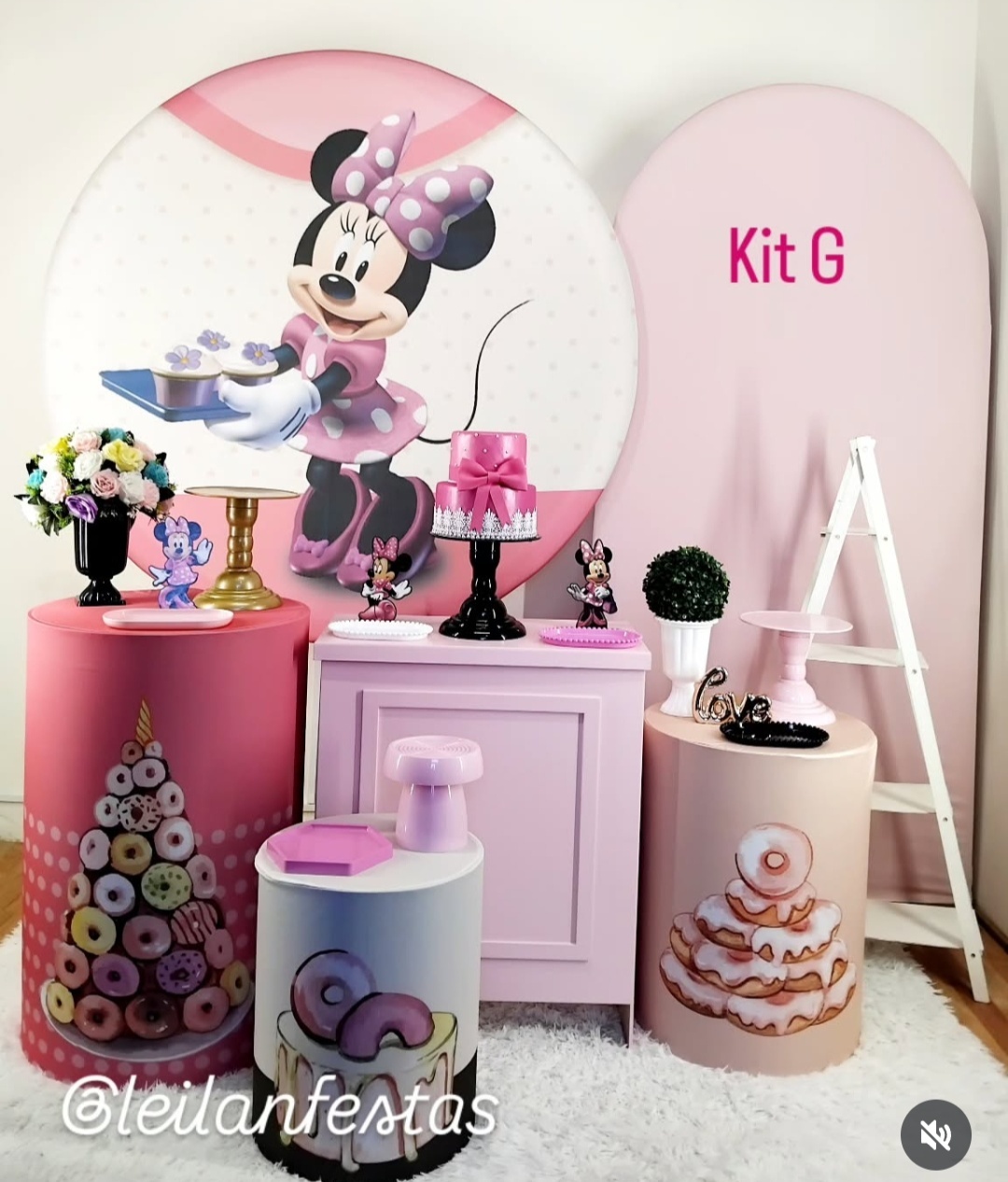Minnie Cozinheira Kit G - Leilan Festas 