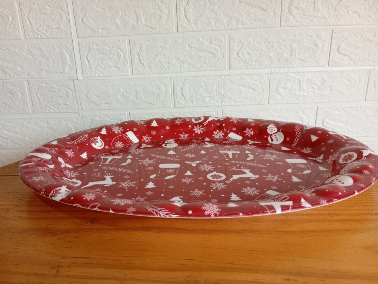 Bandeja Ceia Natalina "G" - Fulô Decor 