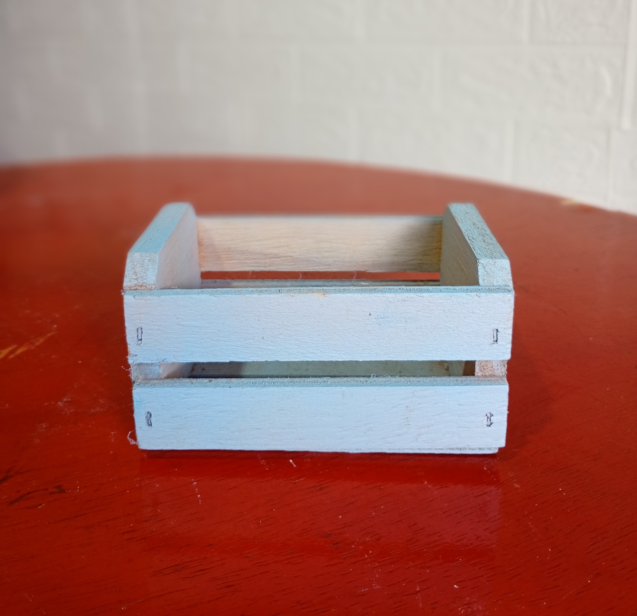 Mini Caixote Azul - Fulô Decor 