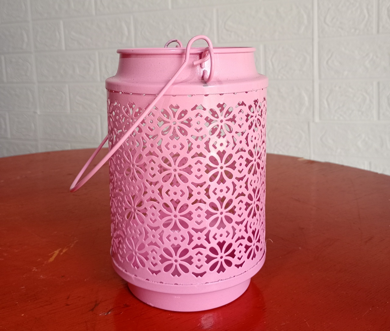 Cachepô Baldinho Rosa G - Fulô Decor 