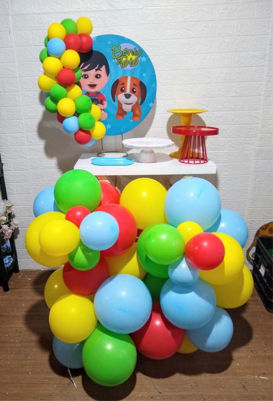 Kit Festa Na Mesa Completo Balões Extra - Fulô Decor 