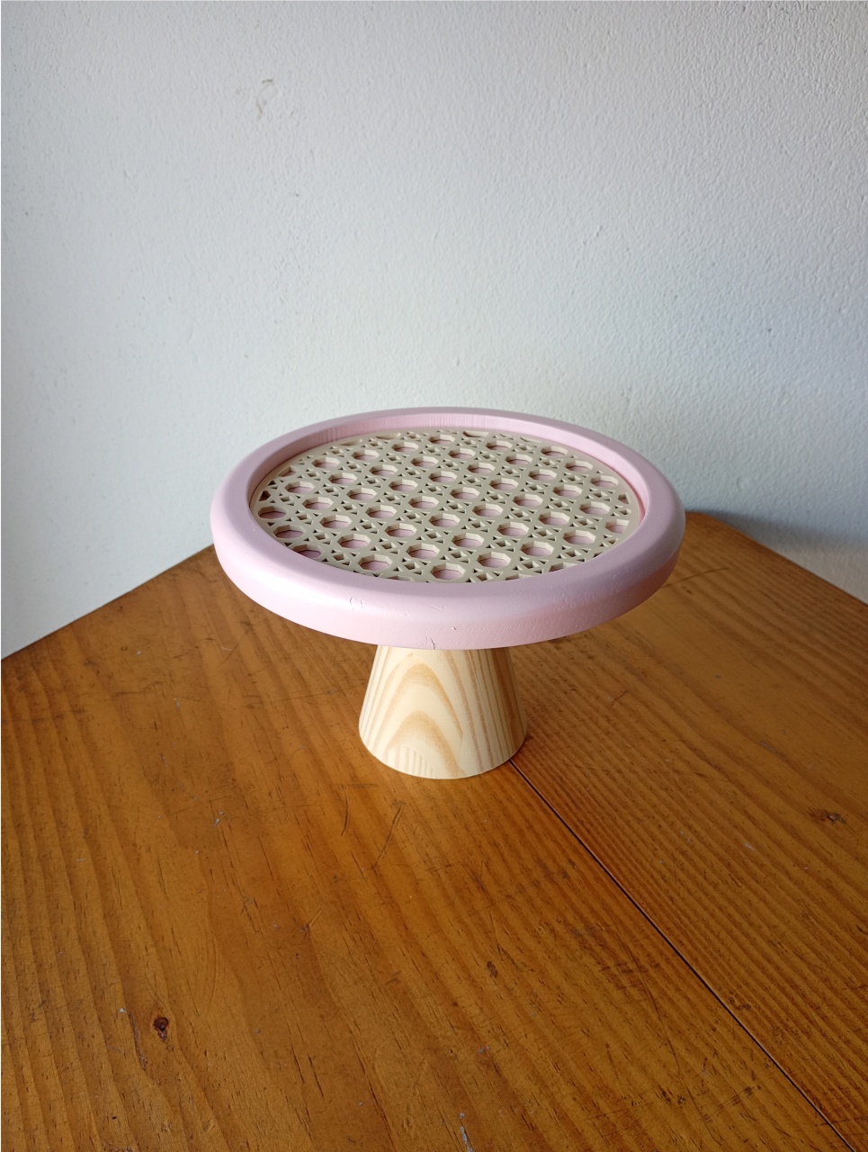 Bandeja Rosa Rendada M - Fulô Decor 