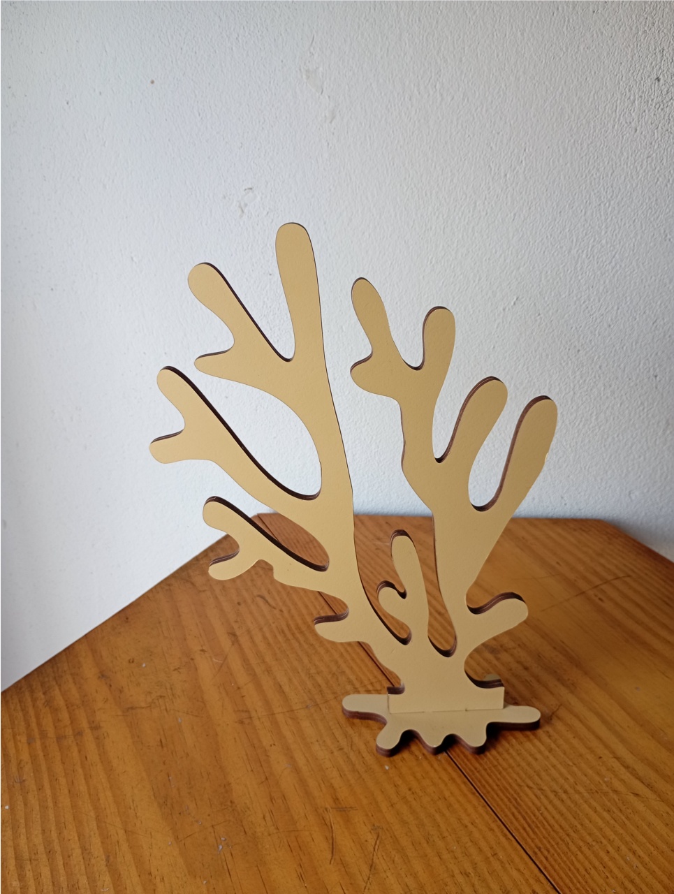 Adorno Alga Bege - Fulô Decor 