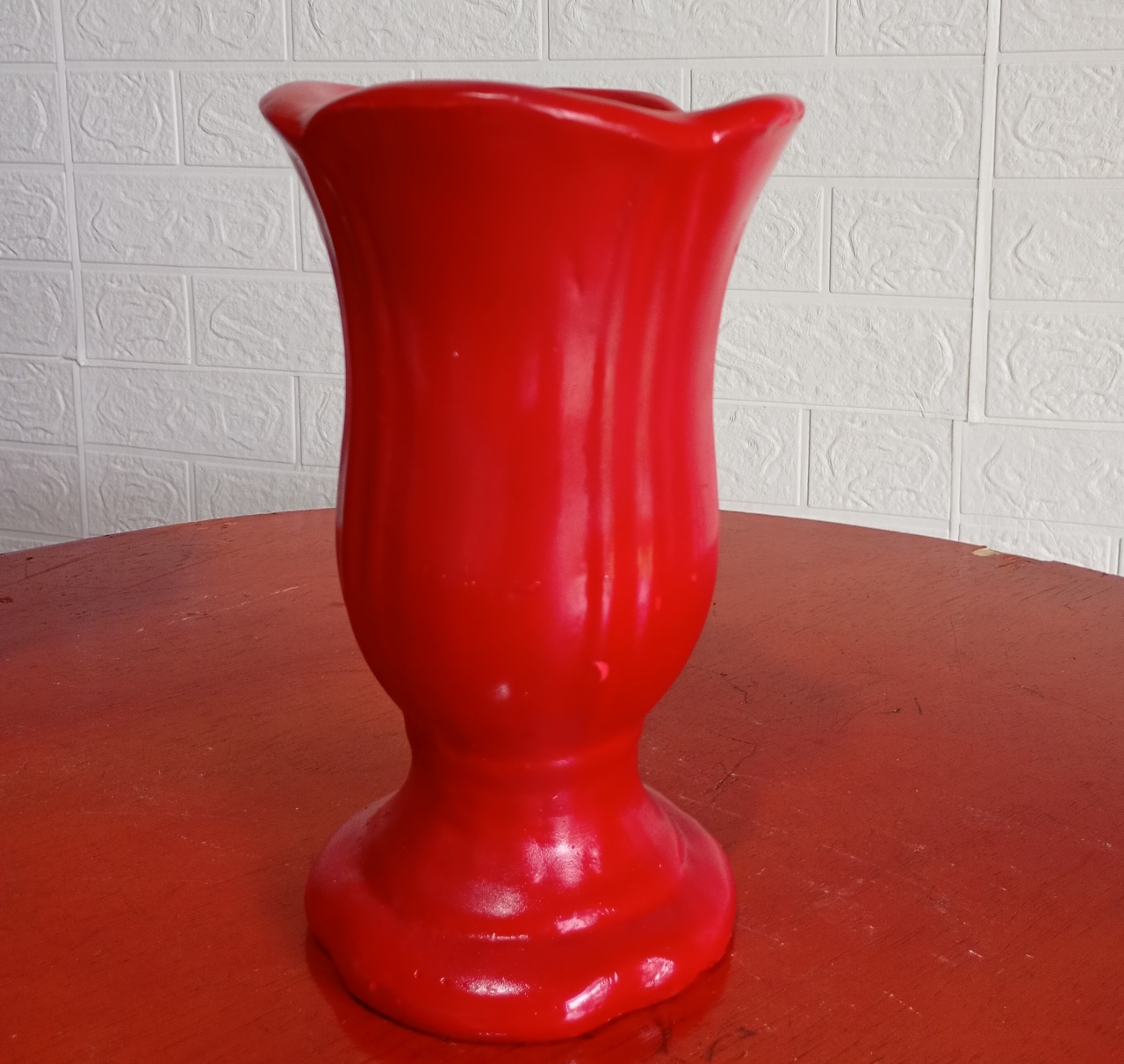 Cachepô Vermelho  - Fulô Decor 