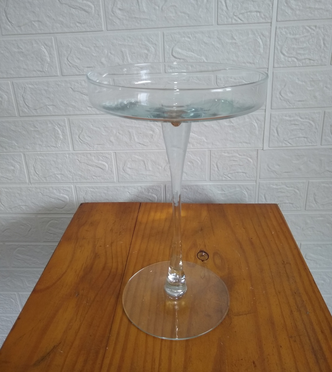 Bandeja Vidro Alta Elegante  - Fulô Decor 