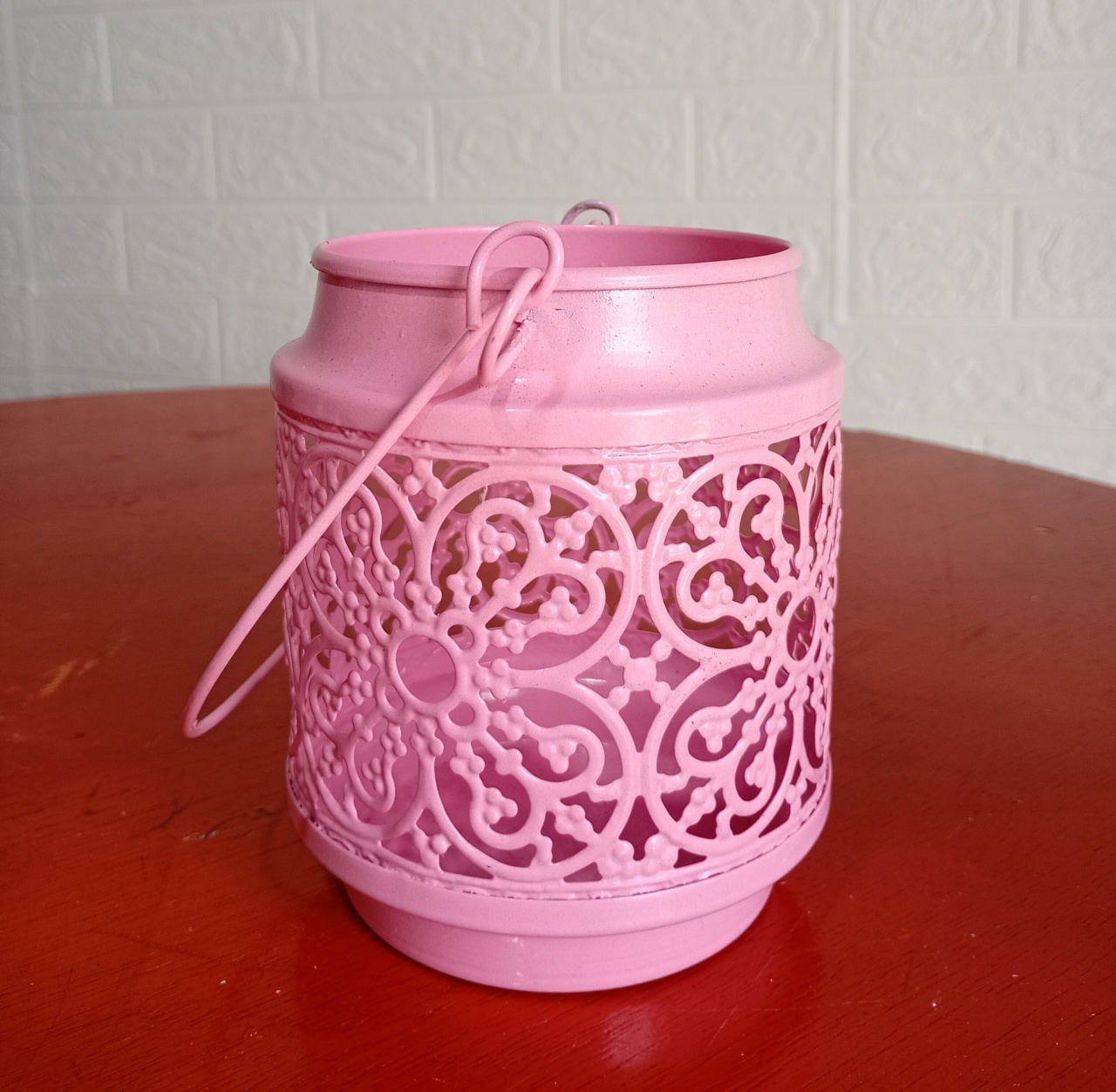 Cachepô Baldinho Rosa M - Fulô Decor 
