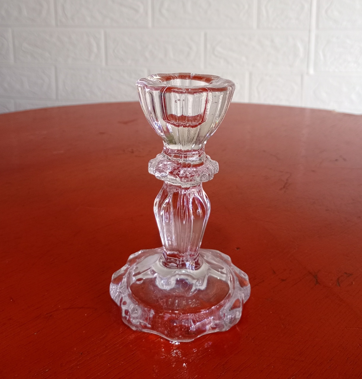 Castiçal Alto Vidro - Fulô Decor 