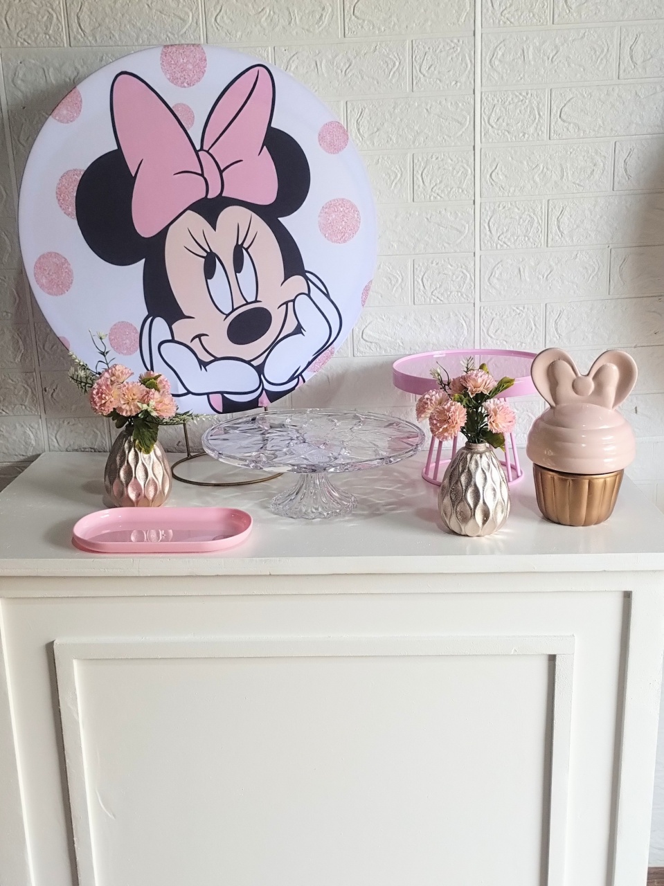 Kit Minnie Rosa - Fulô Decor 