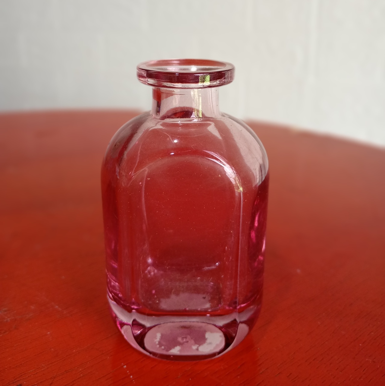 Vaso Garrafinha Vidro Rosa - Fulô Decor 